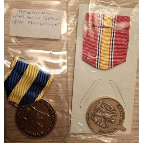 97 - Five various REPLICA USA military medals (5)