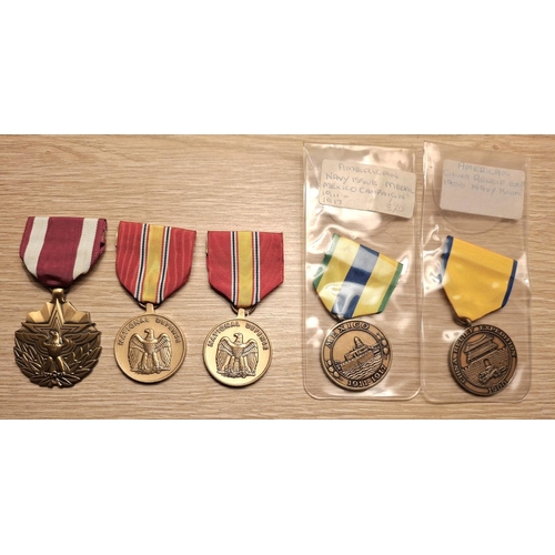 99 - Five various REPLICA USA military medals (5)