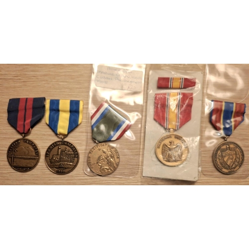 100 - Five various REPLICA USA military medals (5)