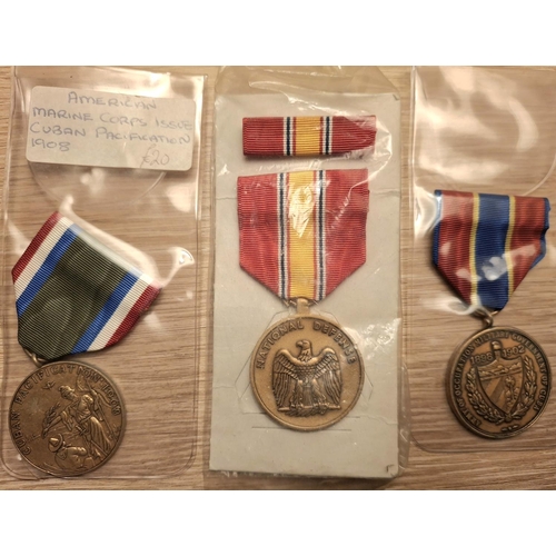 100 - Five various REPLICA USA military medals (5)