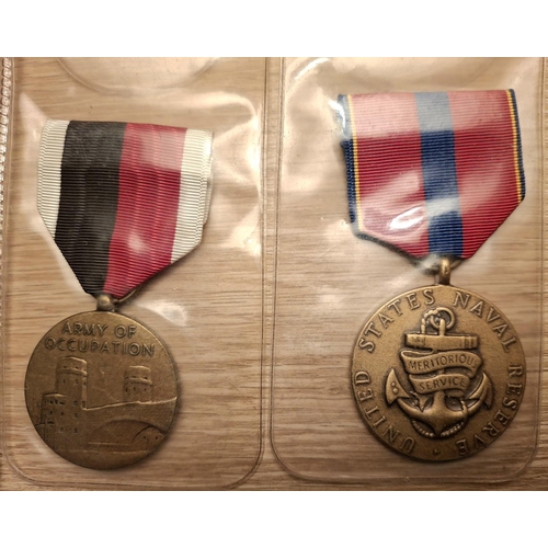 103 - Four USA 20thC medals, Vietnam service medal, Armed Forces Expeditionary medal, Army of Occupation o... 