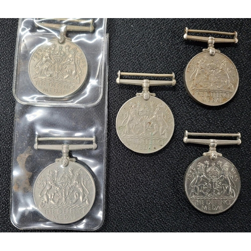 120 - Five George VI WWII Defence medals (5)