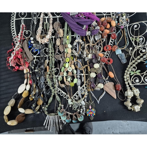 64 - Collection of various costume necklaces and bracelets