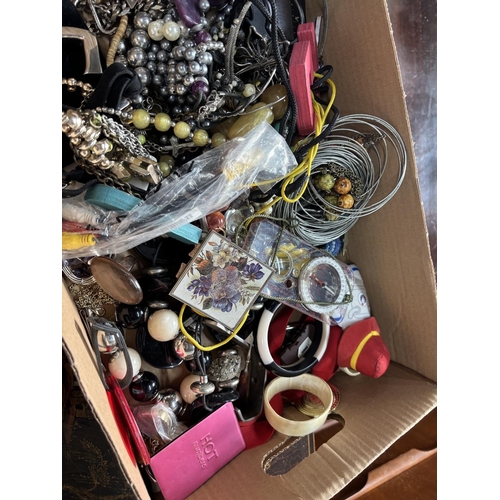 65 - Box  of costume jewellery