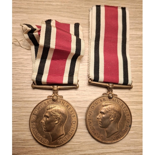 159 - Two George VI Special Constabulary Long Service Medals (2)