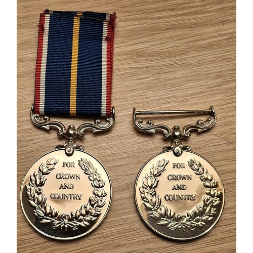 160 - Two UK 1939-1960 National Service medals (2)