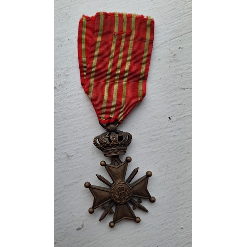 171 - Belgium WWI Croix de Guerre medal