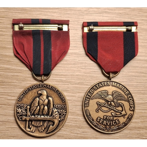 202 - Two REPLICA USA WWI 1916 Dominican campaign medals (2)