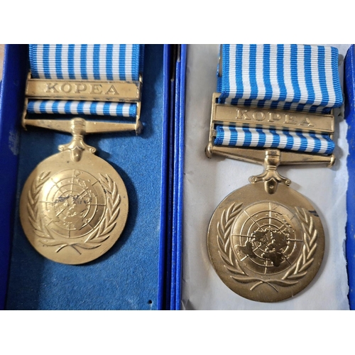 207 - Pair of boxed Greek issue United Nations Korea medals (2)