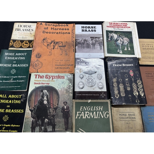 227 - Large quantity of old books, mainly relating to HORSE BRASSES (Qty)