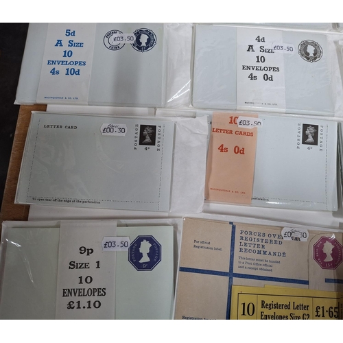 319 - Quantity of GB Queen Elizabeth mint stamped To Order Stationery Postcards, pre-decimal and in origin... 