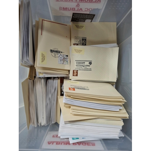 335 - Box full (approx 6 kgs) of pre-printed QEII envelopes, mostly with special cancelations - large quan... 