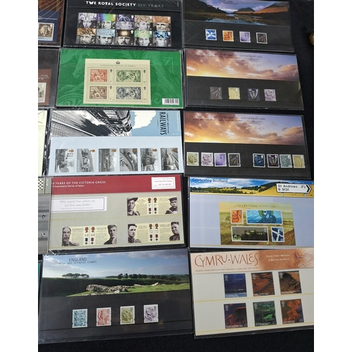 341 - Collection of 20 GB QEII 21stC stamp packs (20)