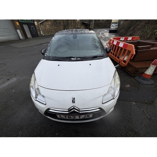 1 - White and Black Citroen DS3 Plus, LT62 TJX Petrol, 1.6L 2012 plate, Collection & Viewing is at our a... 