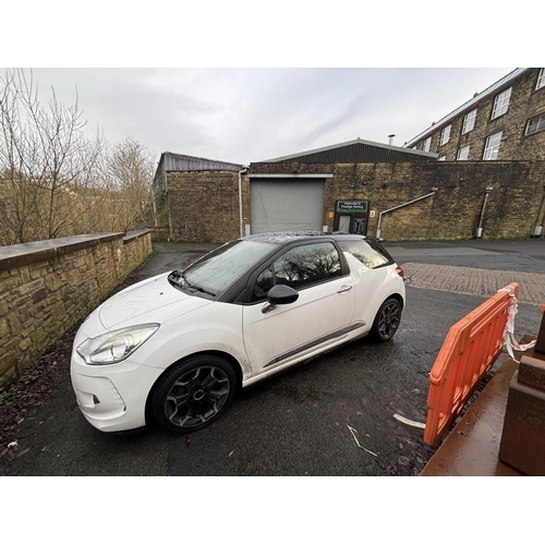 1 - White and Black Citroen DS3 Plus, LT62 TJX Petrol, 1.6L 2012 plate, Collection & Viewing is at our a... 