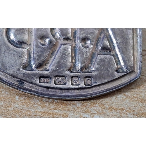 115 - Three 1938 original hallmarked silver A.R.P badges produced by the Royal Mint, marked J.C for Sir Jo... 