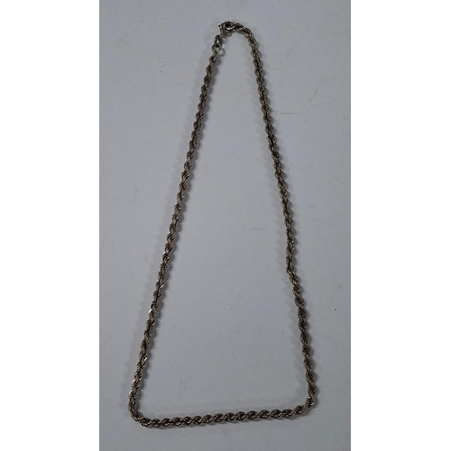 20 - Silver twist necklace