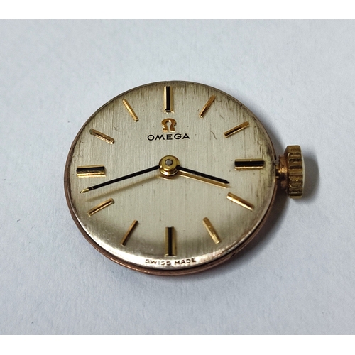 25 - Omega Watch Co. 17 jewels fully hallmarked 9ct. Rose Gold ladies' wristwatch, mechanism and winder i... 