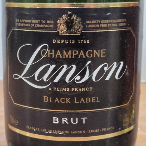 80 - Unopened bottle 75cl of Lanson Champagne together with an unopened 1 litre bottle of 12 year old Chi... 