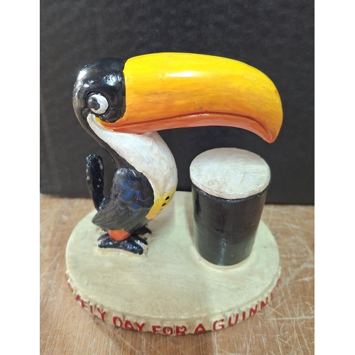 104 - Small wooden painted Guinness advertising Toucan