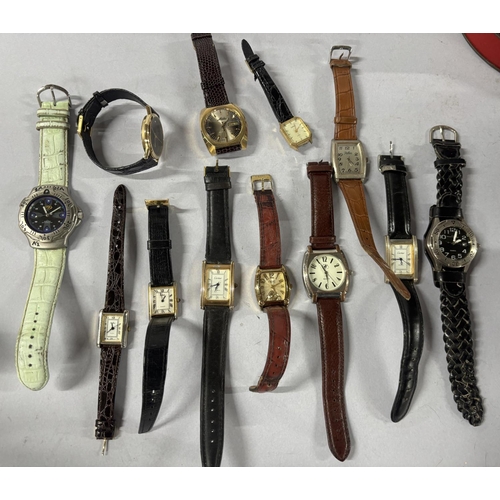 30 - Small collection of Leather strapped watches including Pulsar and Sekonda