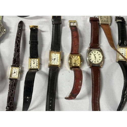 30 - Small collection of Leather strapped watches including Pulsar and Sekonda