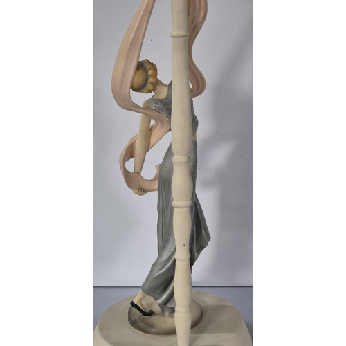 125 - Stylish modern Italian made, tall Art Nouveau flapper figurine