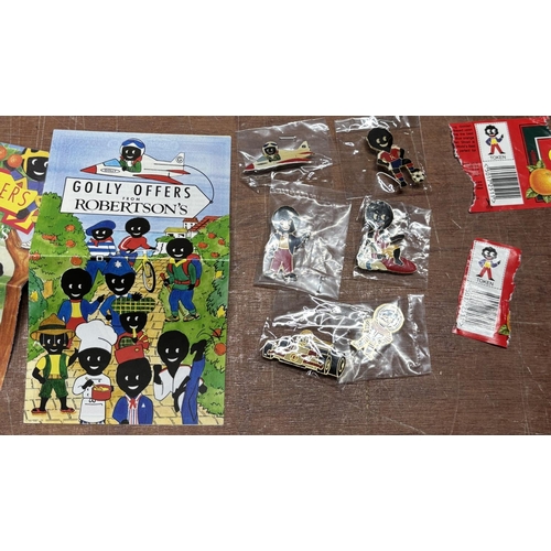 138 - Small collection of Golly pin badges and the leaflets