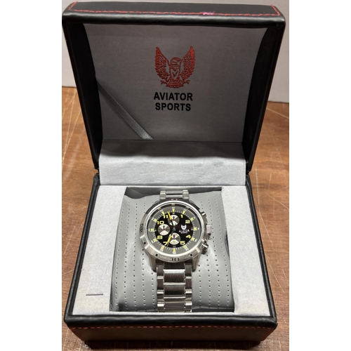 35 - Aviator Sports boxed Watch