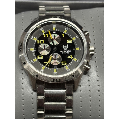 35 - Aviator Sports boxed Watch