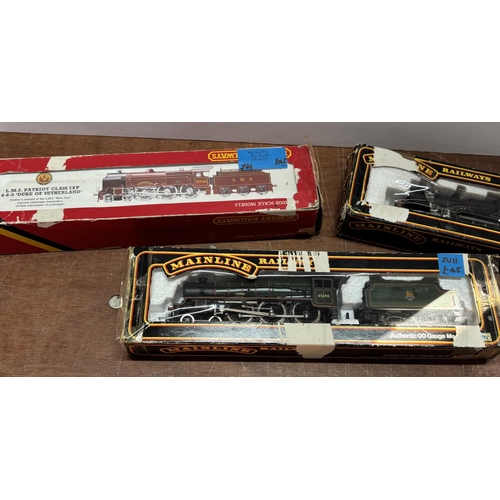 149 - 3 Double 00 Gauge trains including Mainline and Hornby L.M.S Patriot class SXP 4-6-0 Duke of Sutherl... 