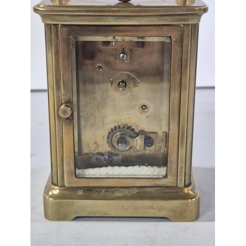 177 - Good quality unmarked 20thC carriage clock