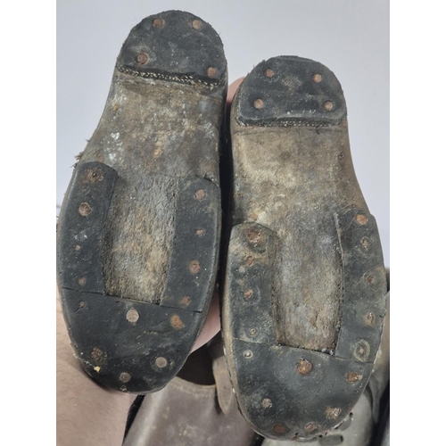 193 - Four pairs of antique clogs (4)