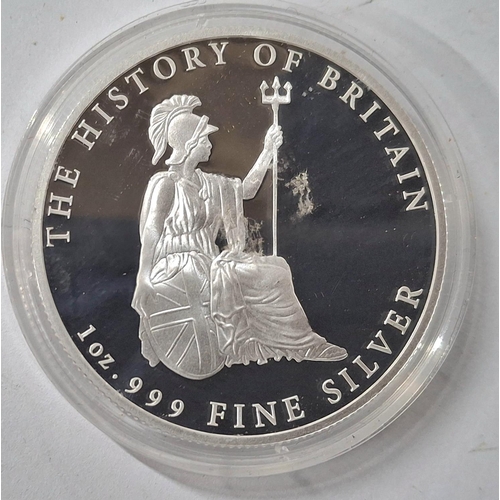 52 - Pure .999 silver 1oz coin, 1953 Coronation of Elizabeth II in perspex clear case