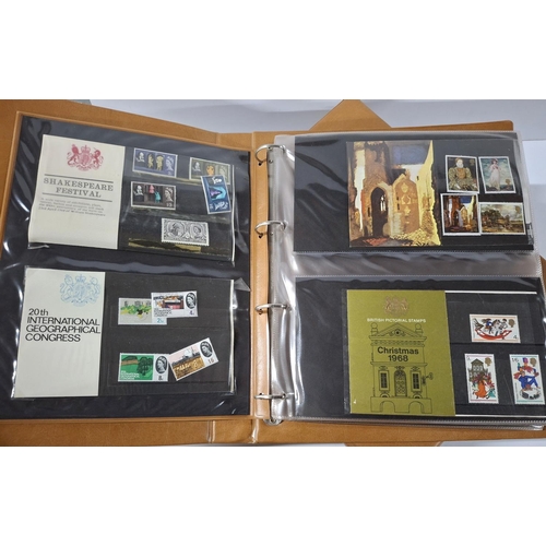 208 - Three stamp albums containing 1970s and early 1980s stamp packs, approx 160