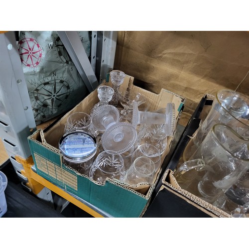 295 - Two boxes of various glassware (Qty)