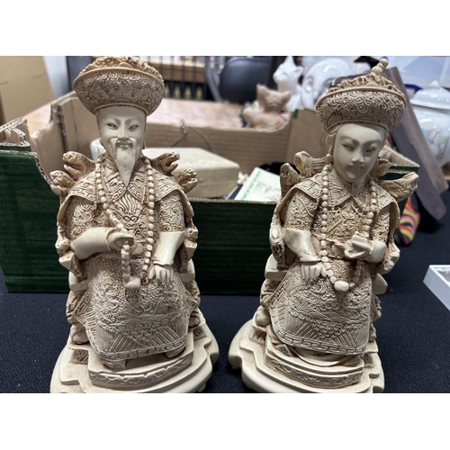 229 - Geisha and Goddess figures nicely carved