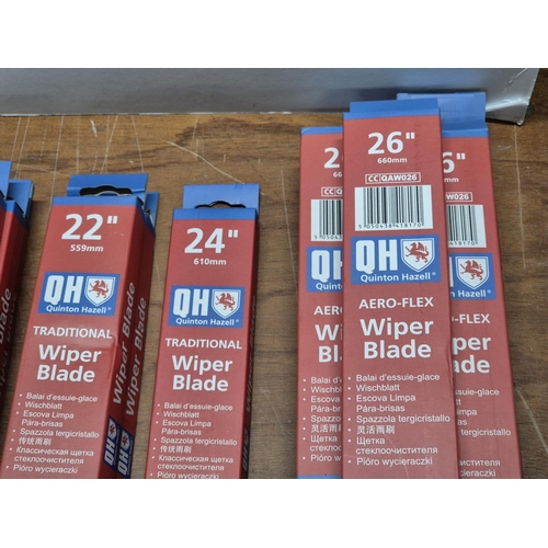 246 - Quantity of brand new and still packaged windscreen wipers, many by QH (Qty)