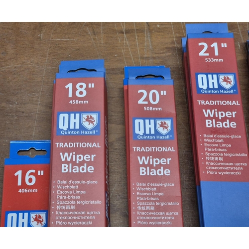 246 - Quantity of brand new and still packaged windscreen wipers, many by QH (Qty)