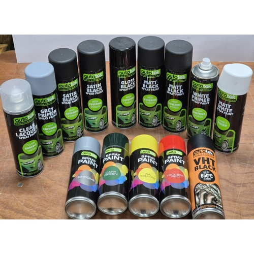 247 - Fourteen new and unused cans of car spray paint by Autotek (14)