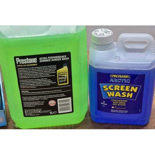 257 - Quantity of various sized (1L to 5L), new and unopened tubs of screen wash (Qty)