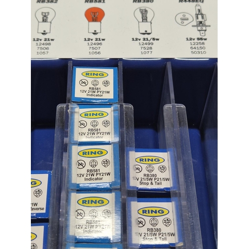 268 - RING small bulb display/dispenser together with a large quantity of boxed, as new, Ring bulbs (Qty)