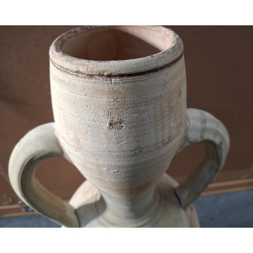 305 - Fine quality eastern Mediterranean sandy coloured two-handled amphora,

36cm tall