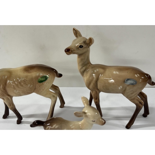 340 - Three Beswick Deers