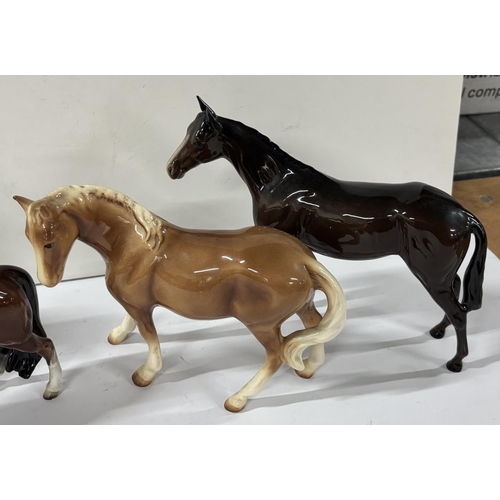 343 - Four Ceramic Horses