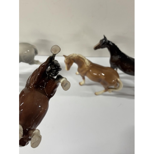 343 - Four Ceramic Horses