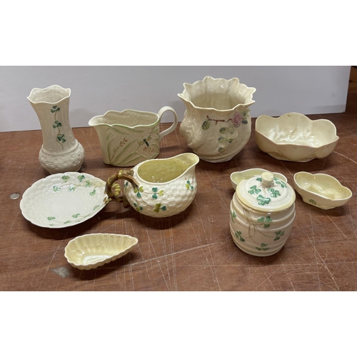 347 - Belleek Ireland set including jugs and vases etc