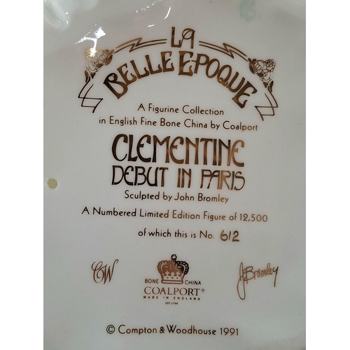 351 - Boxed, Coalport for Compton & Epoque, La Belle Epoque collection 