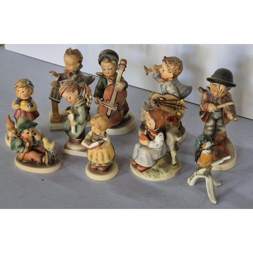 391 - Ten German made Goebel, mainly children figurines (10)