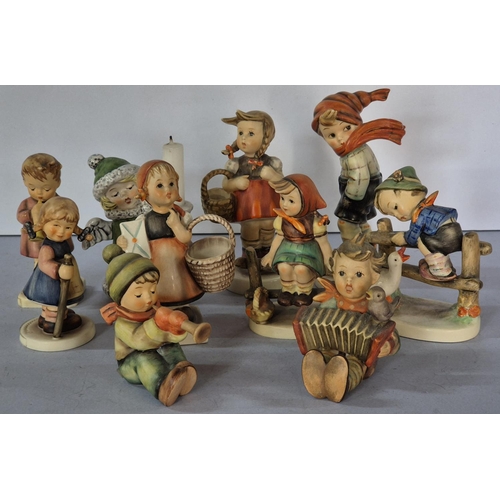 392 - Ten German made Goebel child figurines (10)